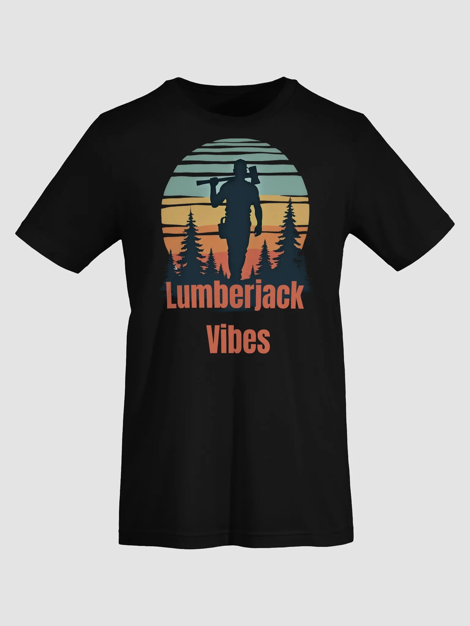 Lumberjack Vibes Retro Sunset Forest product image (8)
