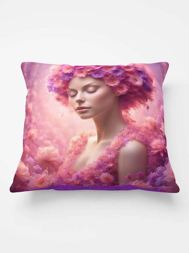 Pink Flower Girl Pillow product image (2)
