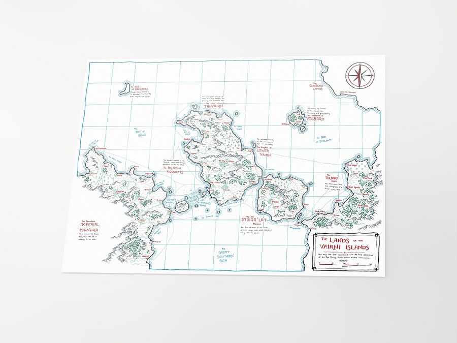 "The Vairni Islands" | Printed Map product image (10)