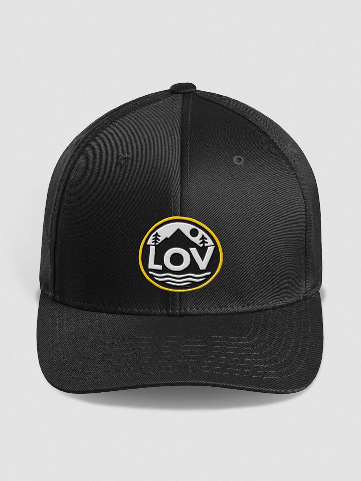 Embroidered LOV Flexfit Cap (Wht or Blk) product image (2)
