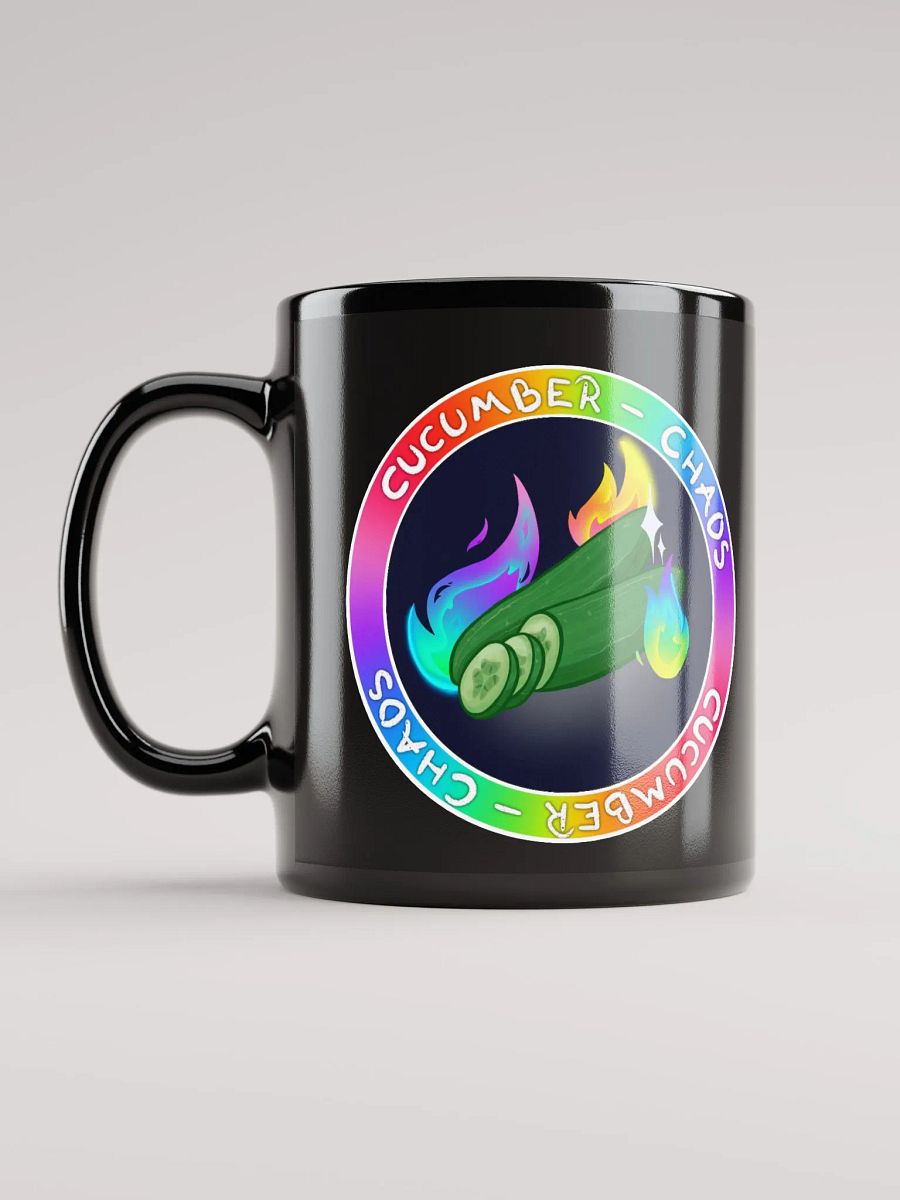 Cucumber Chaos - Black Glossy Mug product image (4)