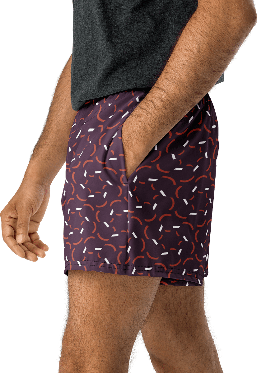 Violet Flux Geometric Print Athletic Shorts product image (4)