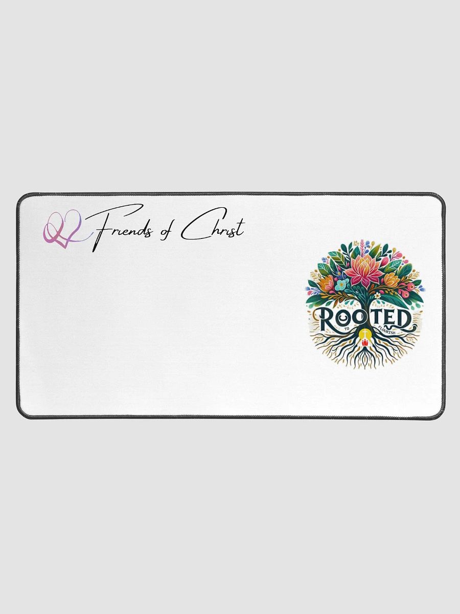 Rooted to Flourish Desk Mat - Vibrant Tree Illustration product image (1)