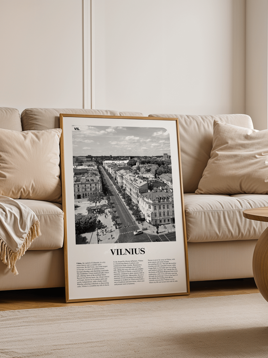 Vilnius 01 Newspaper Poster product image (6)