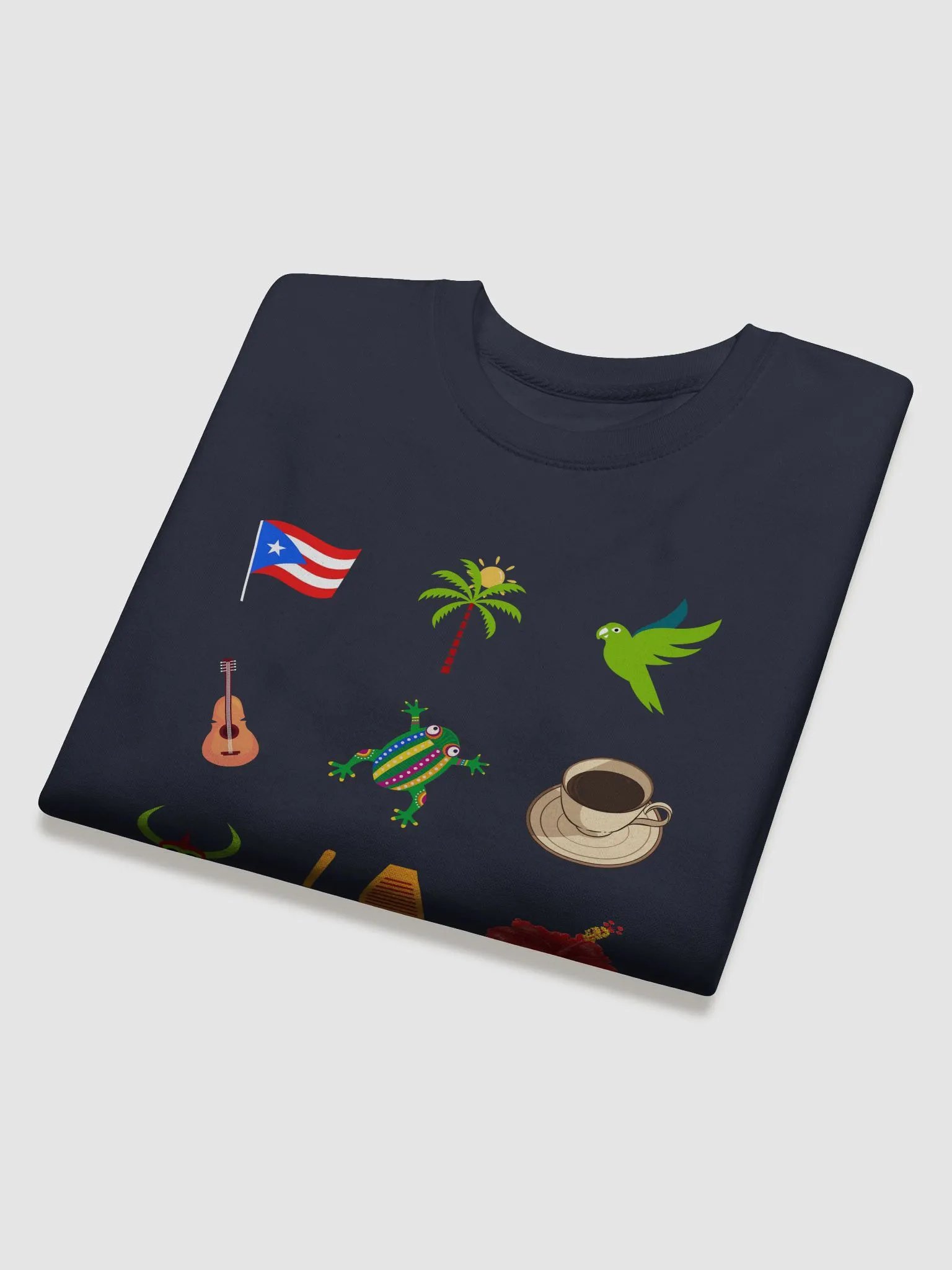 Símbolos de Puerto Rico Premium Crewneck Sweatshirt product image (3)