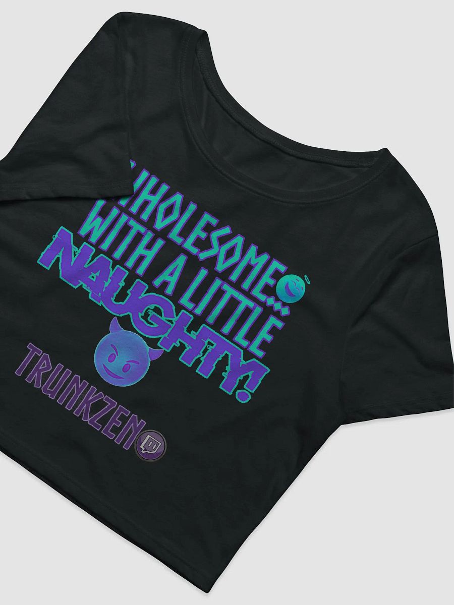Wholesome/Naughty V2 Crop Tee product image (3)