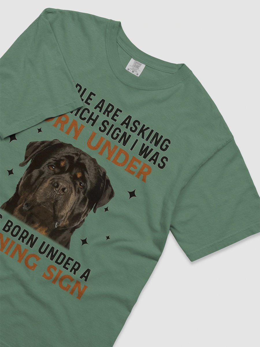 Rottweiler - Born Under Warning Sign T-Shirt product image (41)
