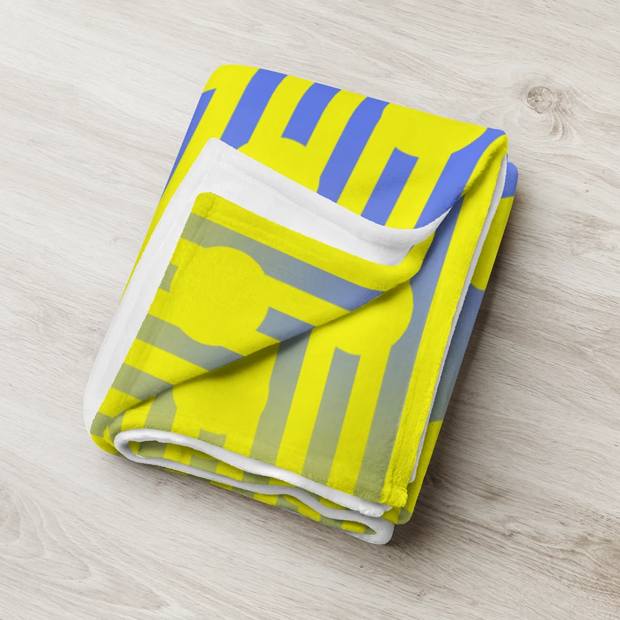 Yellow Polkadots and Stripes Throw Blanket product image (18)