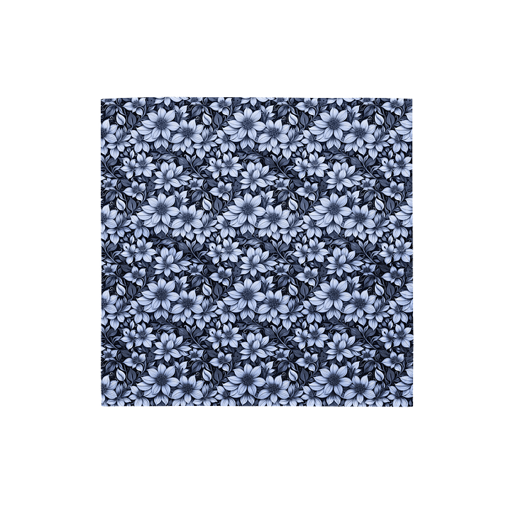 Indigo Flowers Bandana product image (1)