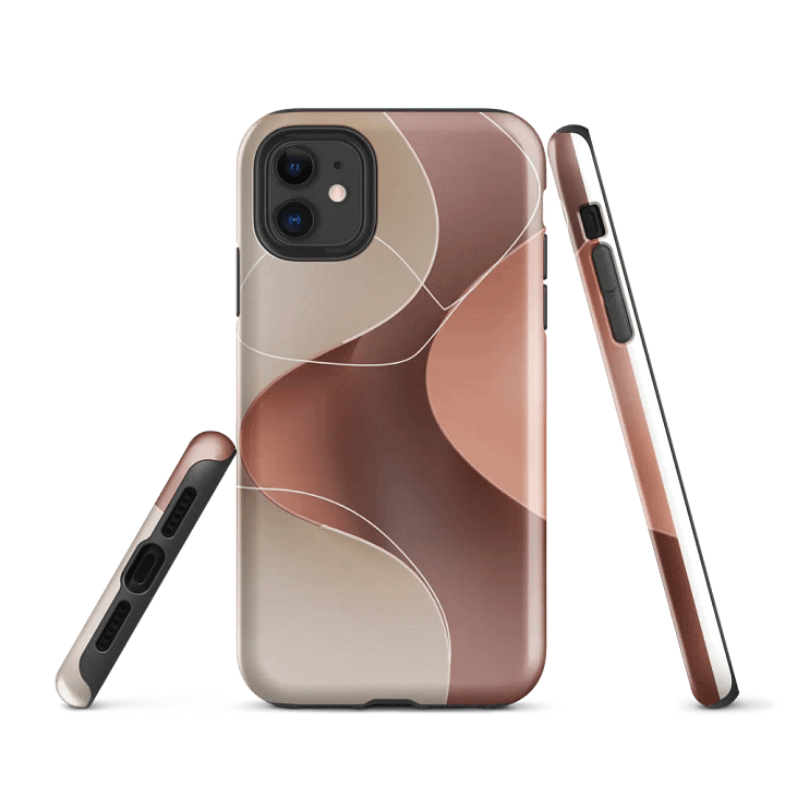 Abstract Folded Layers iPhone® Tough Case product image (1)