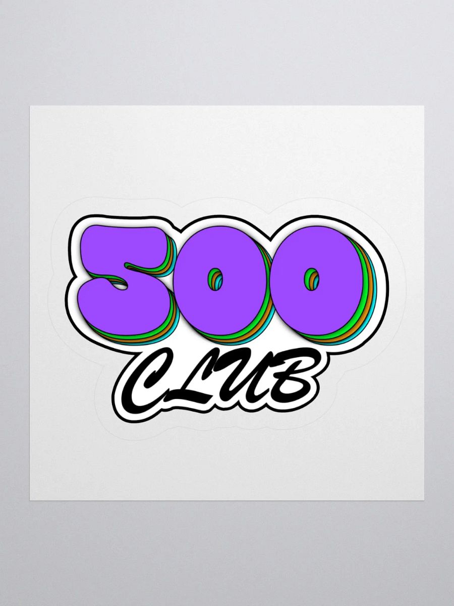 500 Club Celebration Stickers product image (3)