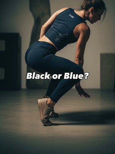 Feel unstoppable in our high-quality leggings and breathable tank tops – black for intensity or blue for energy? #FitnessEsse...