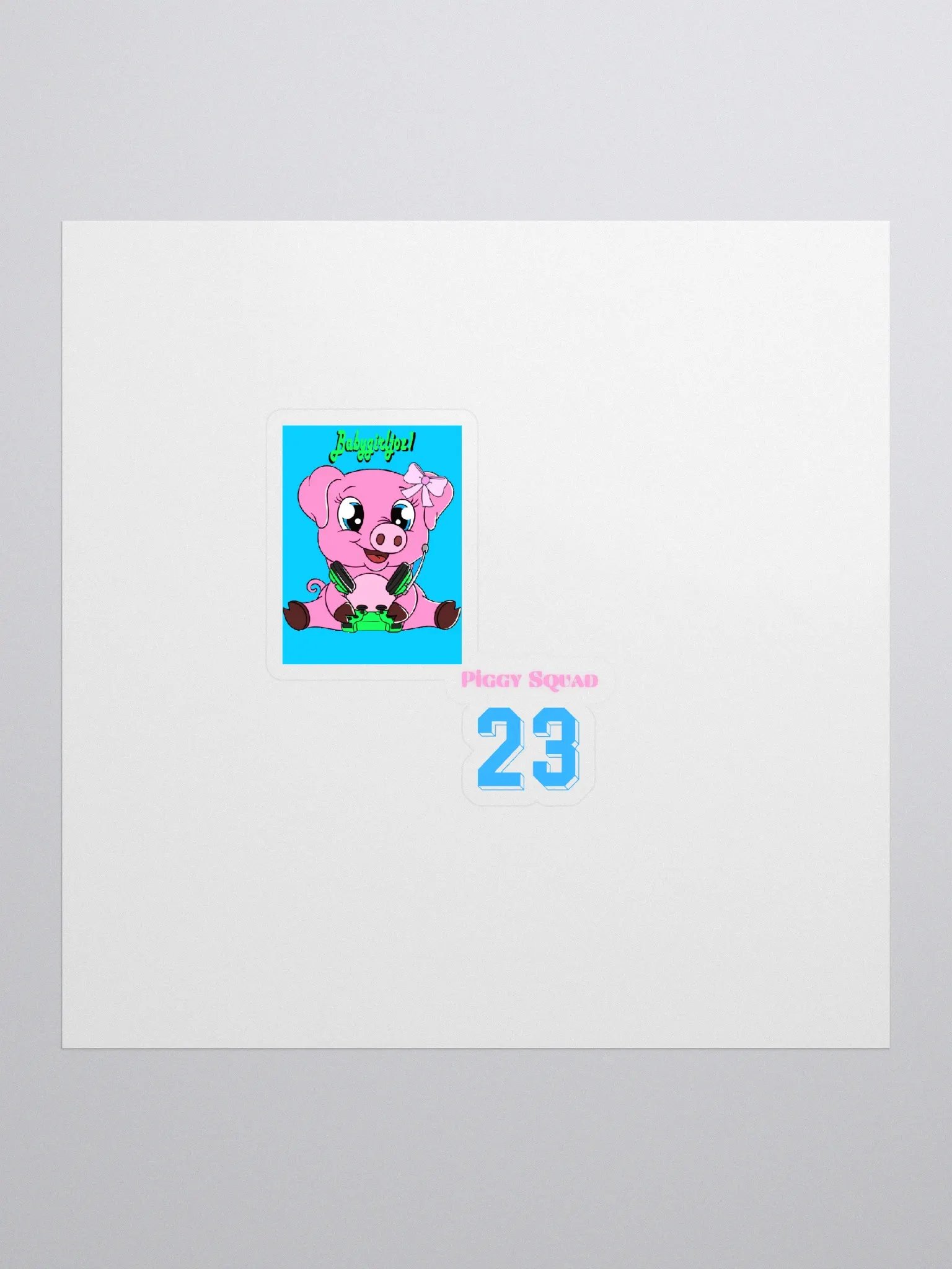 Piggy squad sticker product image (1)