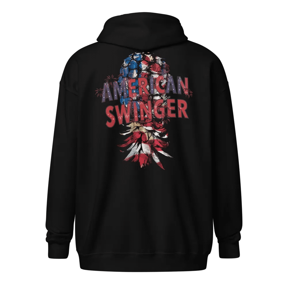 American Swinger Back Print Zippy Hoodie product image (8)