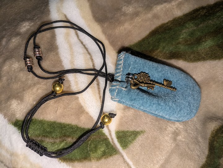 Key to the Sea Adjustable Pouch Necklace product image (1)
