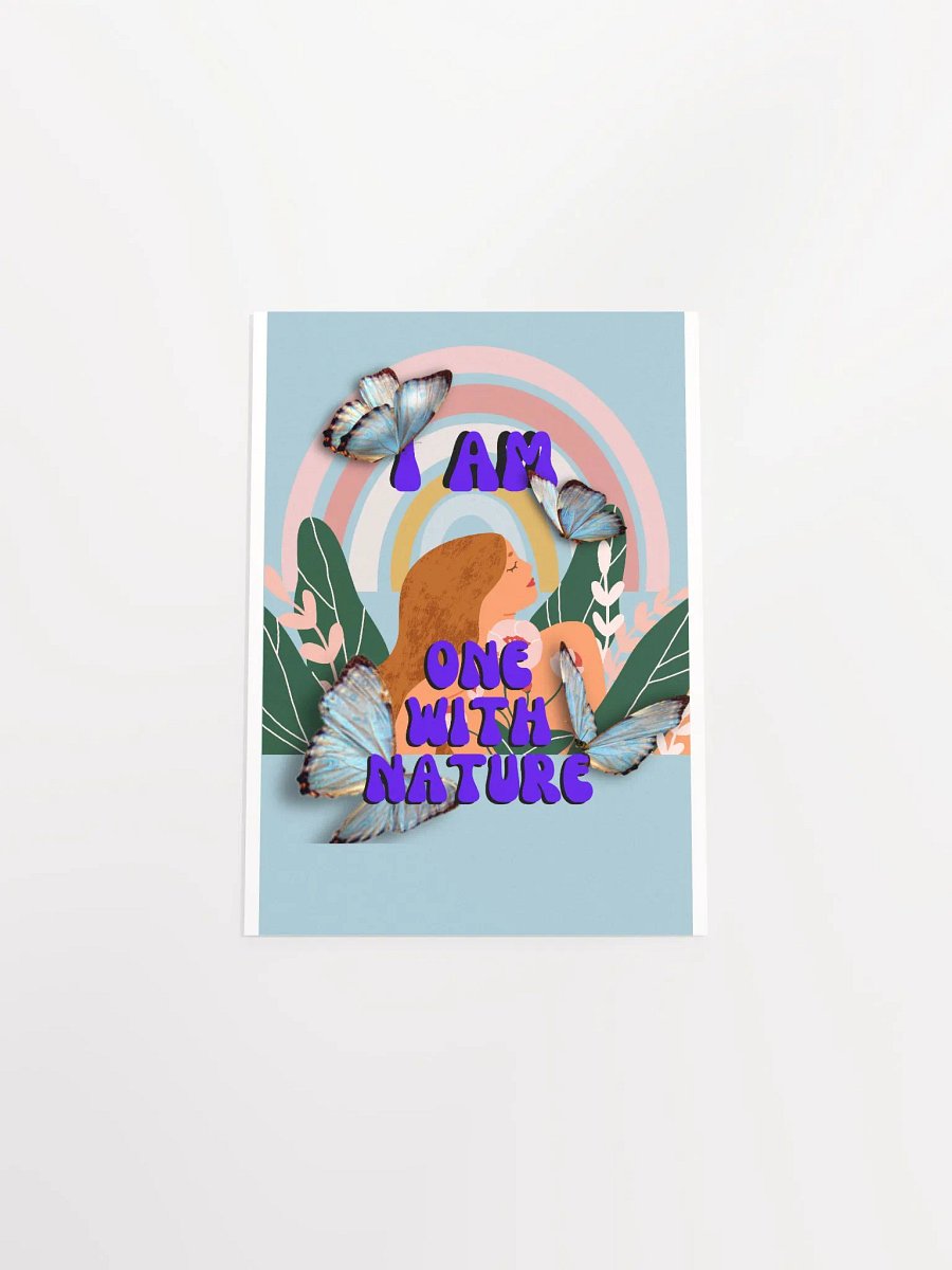 I am one with nature - Affirmation Poster product image (4)