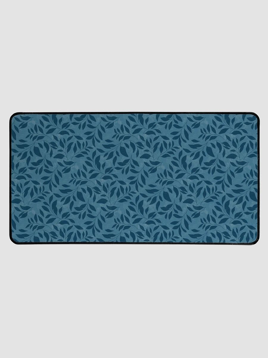 Midnight Foliage Blue Desk Mat product image (1)