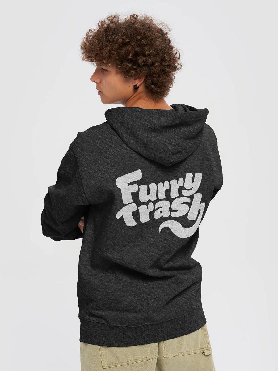 Furry Trash Zip-Up Hoodie - with back print product image (2)
