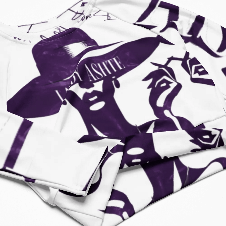 Symmetric Elegance Long Sleeve Crop Top product image (4)