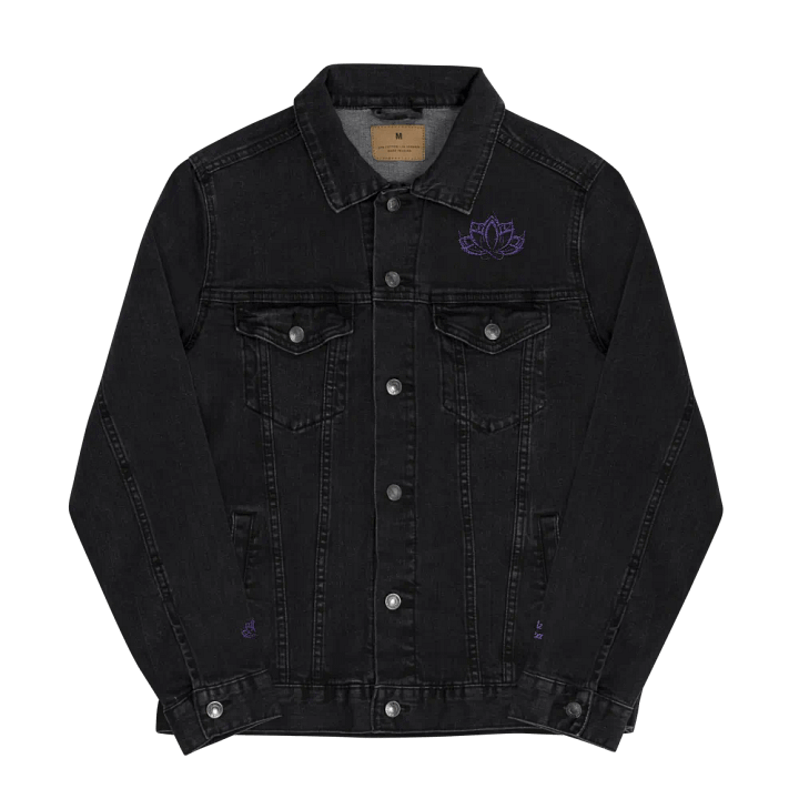 Flexxfinity Lotus Embroidered Denim Jacket product image (2)