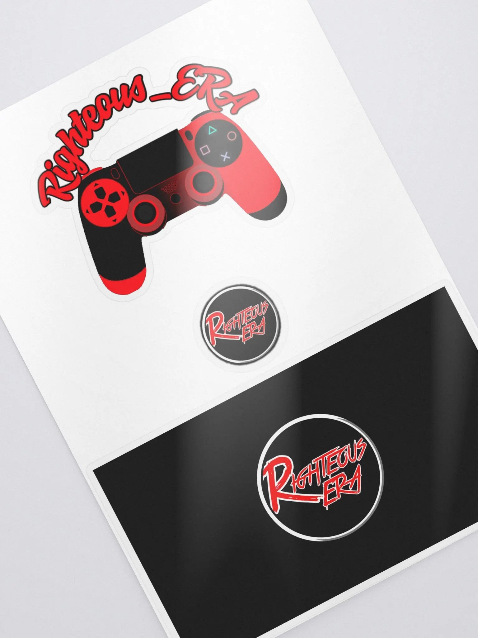 Righteous Kiss Cut Sticker Sheet with Background 5.83″×8.27″ product image (2)