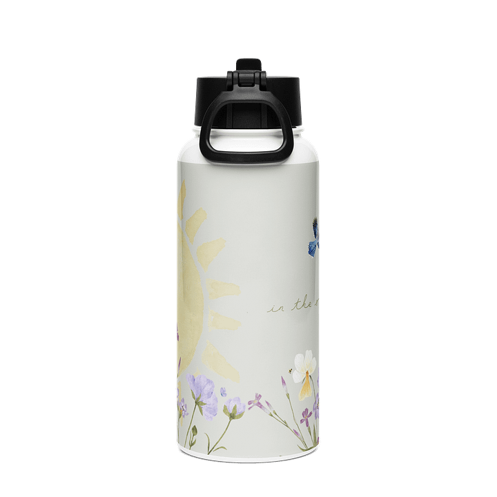 'in the sun i grow' Stainless Steel Water Bottle with a Straw Lid product image (2)