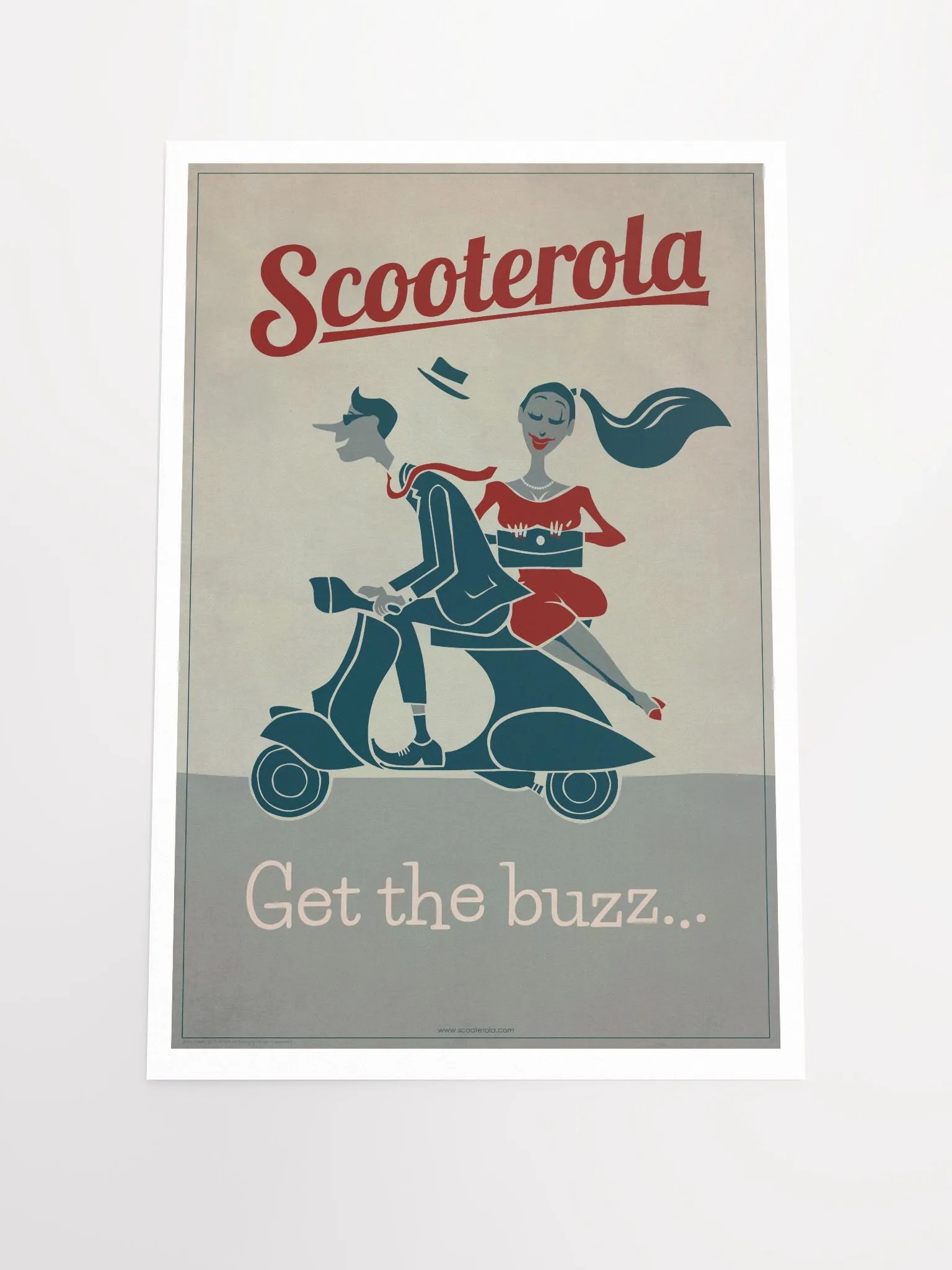 SC170101 Get the Buzz Scooter Vintage Art product image (1)