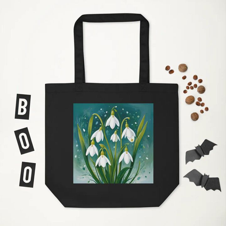 Woodland Snowdrop Tote Bag product image (2)