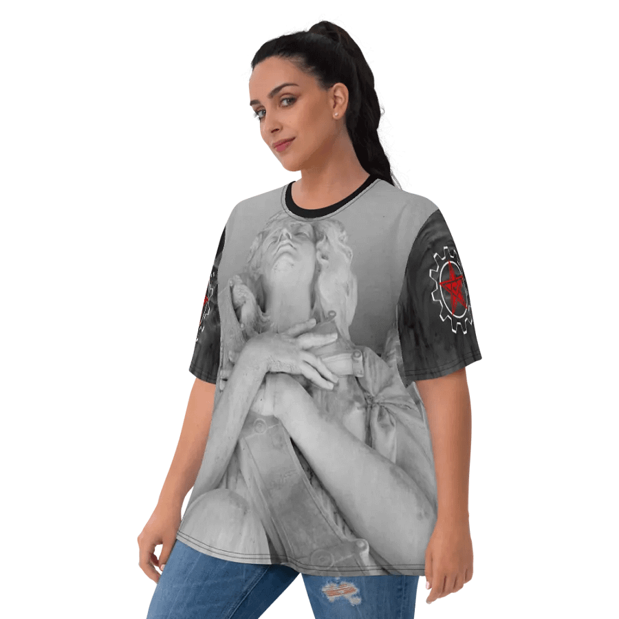 With The Hand On My Cross II Ladies Tee product image (9)
