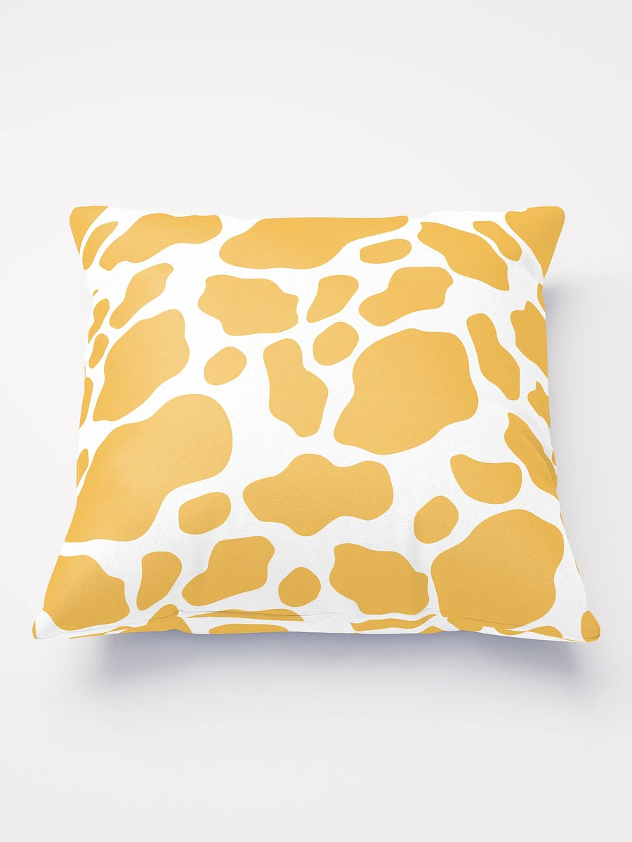 Cow Skin Pillow - White & Yellow product image (2)