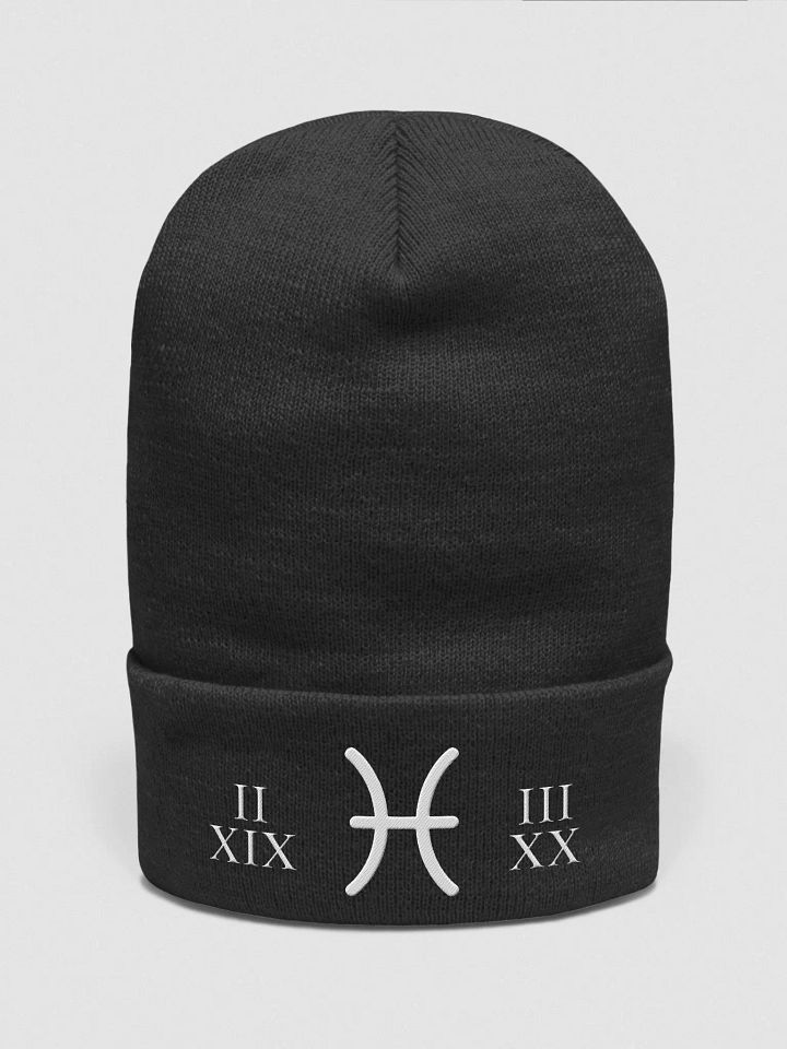 "Pisces Depth: Tides of Imagination" Dynamic Motion Embroidered Beanie product image (1)