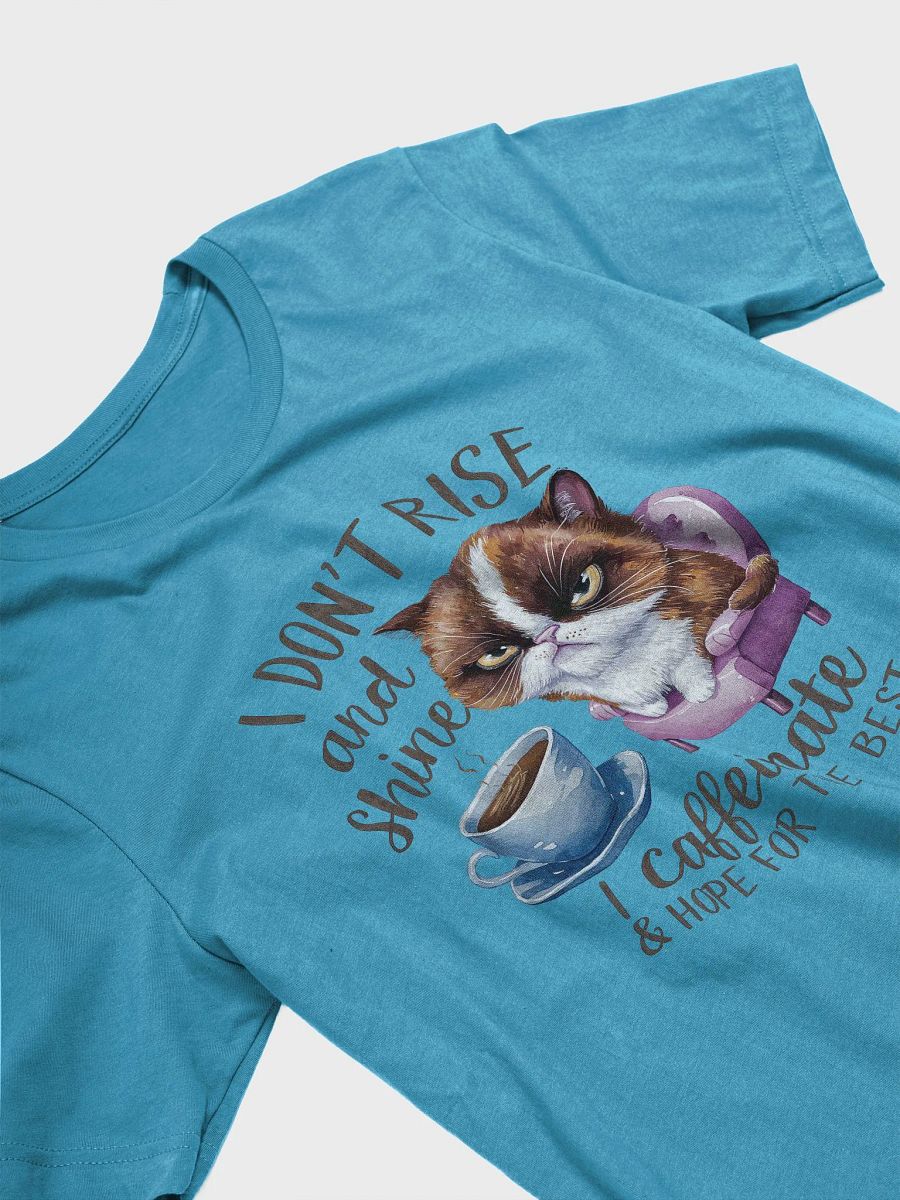 I Don't Rise and Shine, I Caffeinate Grumpy Cat T-Shirt product image (5)