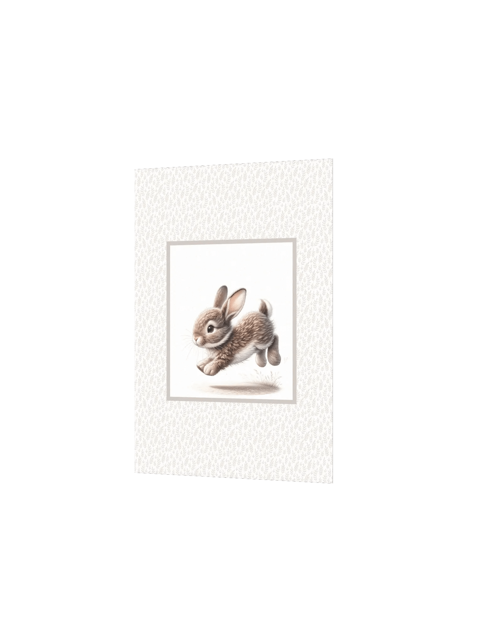 Cute Bunny with Zoomies, Boho Nursery Print product image (3)