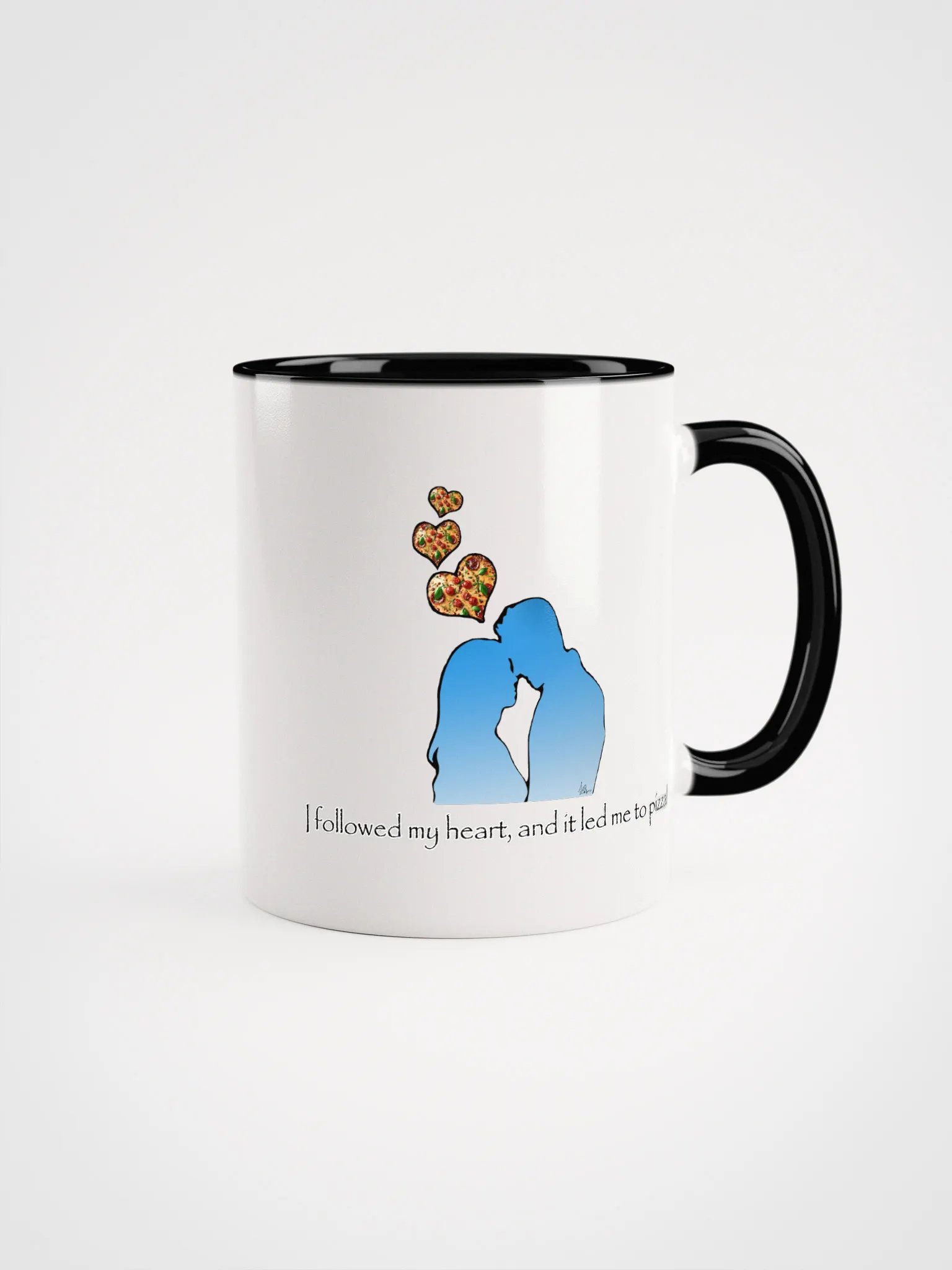 I Followed My Heart, And It Led Me To Pizza COLORED MUG product image (1)