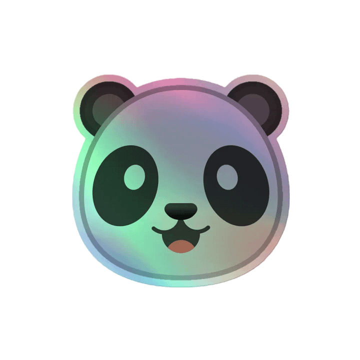 Panda Logo Die-Cut Magnets product image (2)