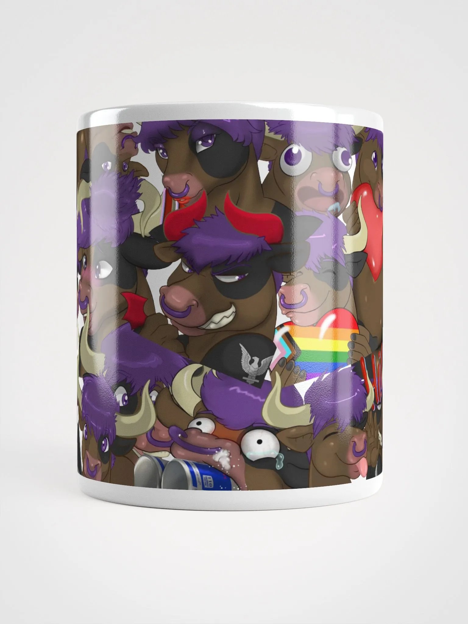 Yuuma Emote Collage Coffee Mug product image (5)
