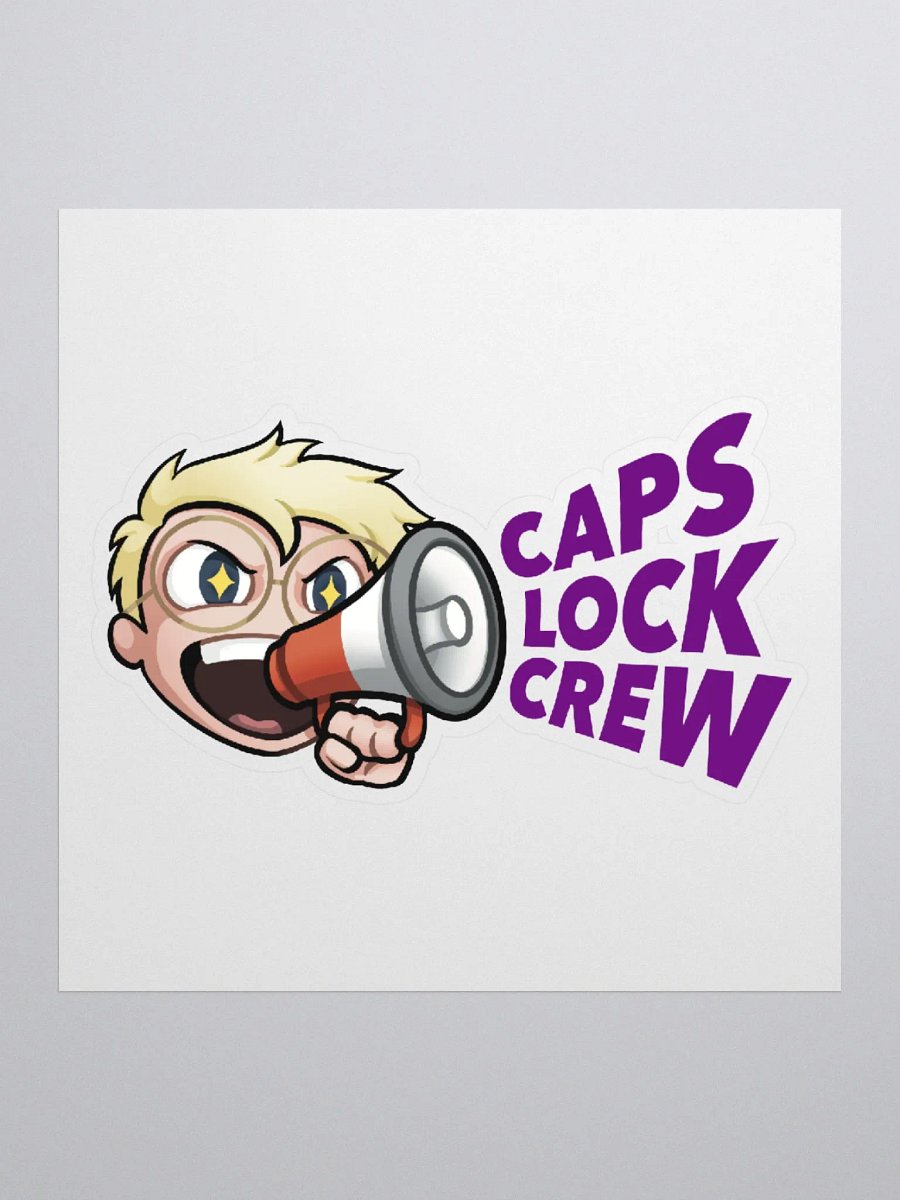 Caps Lock Crew Sticker product image (1)