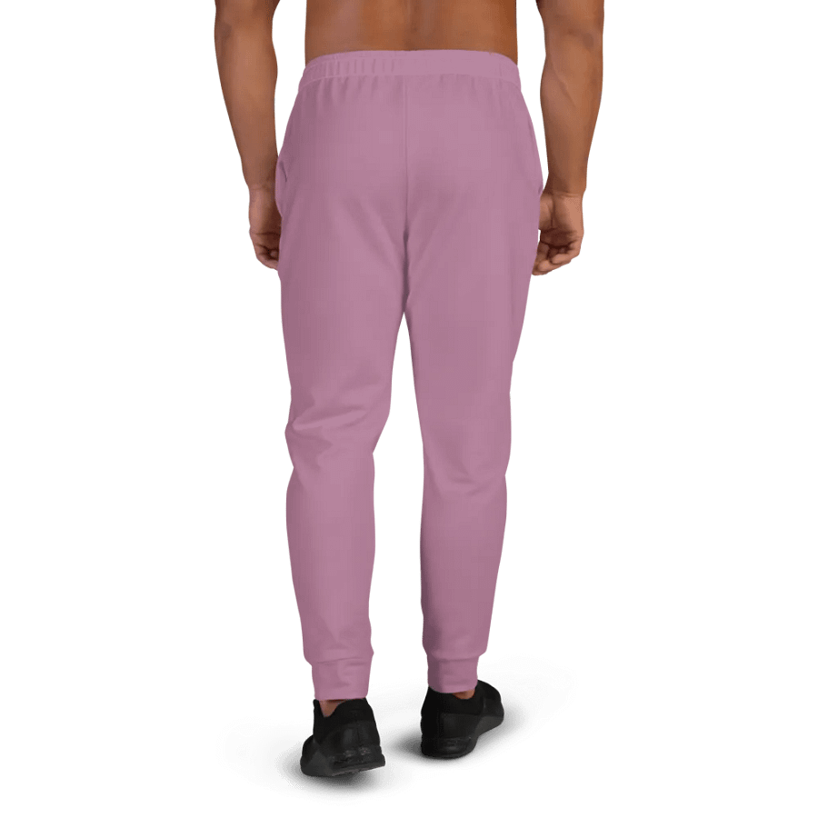 Plain Medium Dark Lilac Purple Soft Summer Recycled Polyester Premium Men's Joggers by Treasure Pie product image (4)