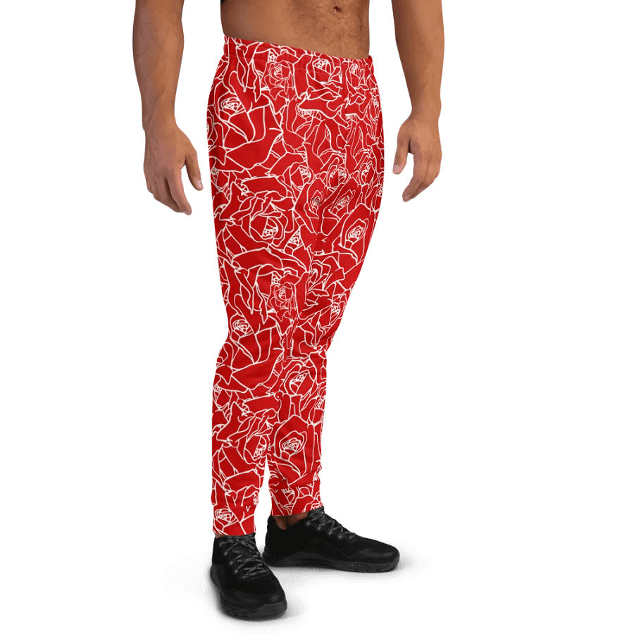 Loads of Roses · red-white joggers product image (4)