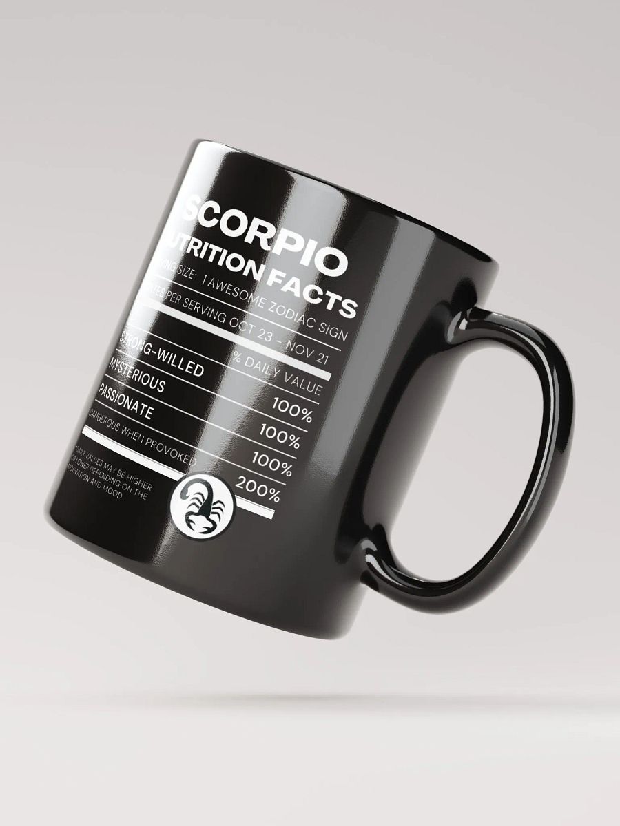 Scorpio Nutrition Facts Mug product image (5)
