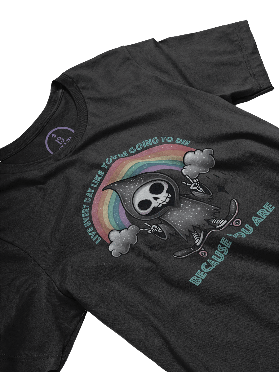Live Every Day T-Shirt (Rainbow/Teal) product image (4)