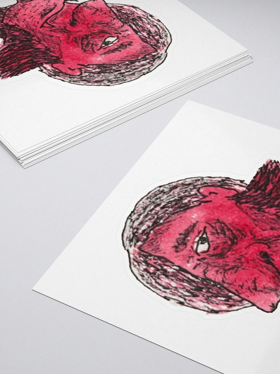 Watercolour Blobs Sticker- Permanent Rose product image (4)