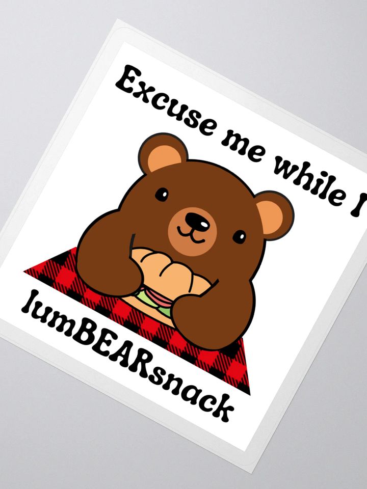 LumBEARsnack Sticker product image (4)