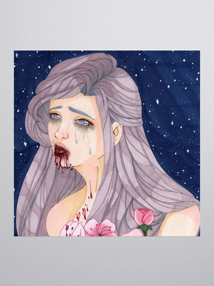 Hanahaki Kiss Cut Sticker product image (3)