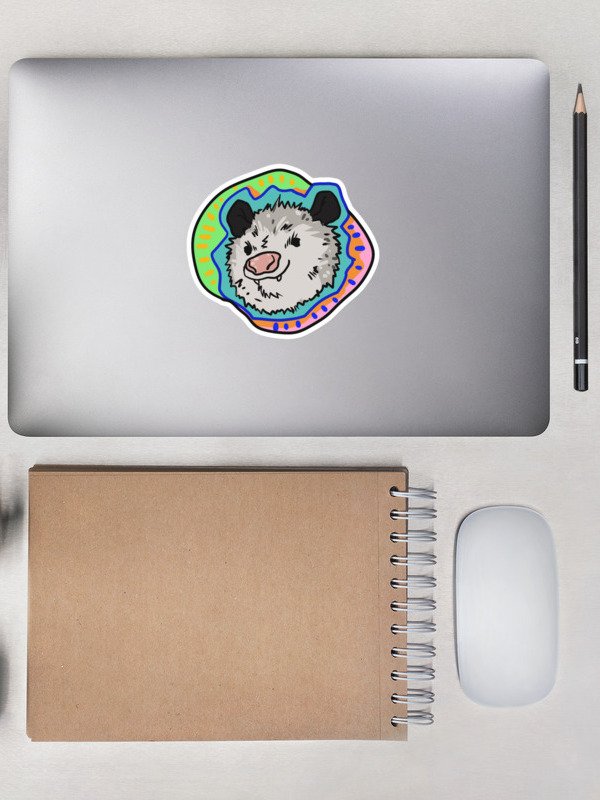 Vaporpossum bubble free stickers product image (2)
