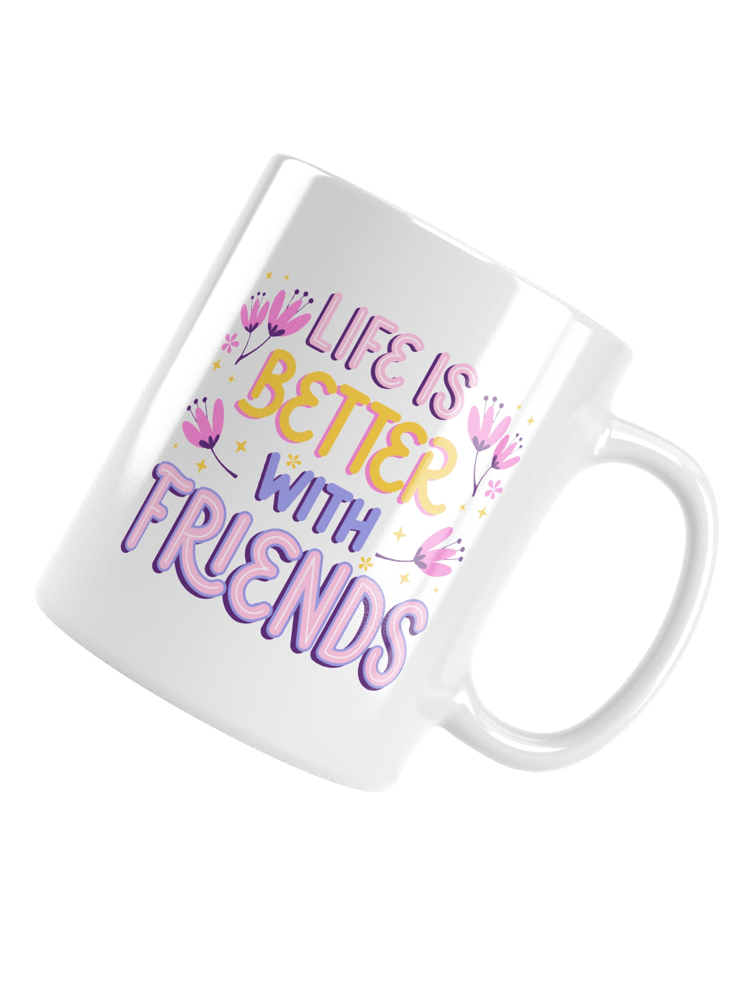 Floral Friends White Glossy Mug product image (5)