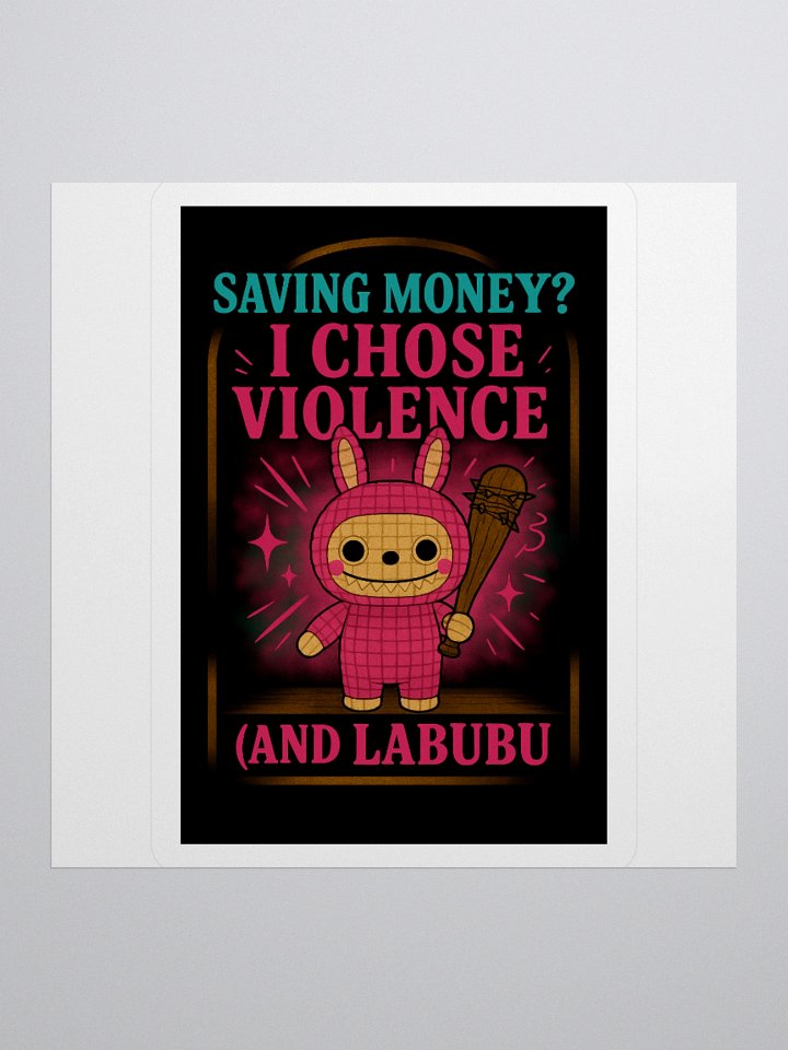 Chose Violence Kiss Cut Sticker product image (1)