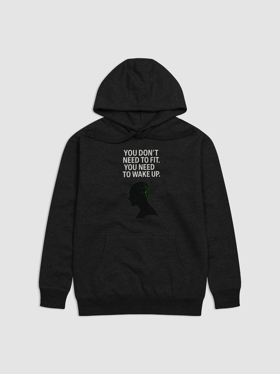 You Don't need to fit, You need to wake up Hoodie product image (1)