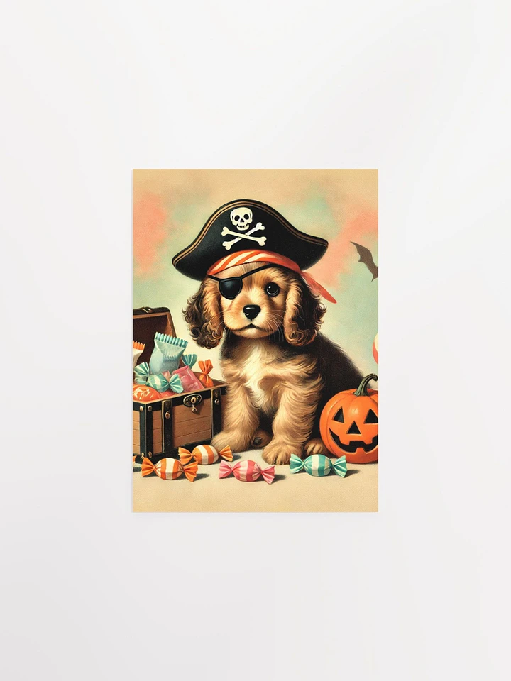 Pirate Cocker Spaniel Puppy Halloween Adventure Poster product image (6)