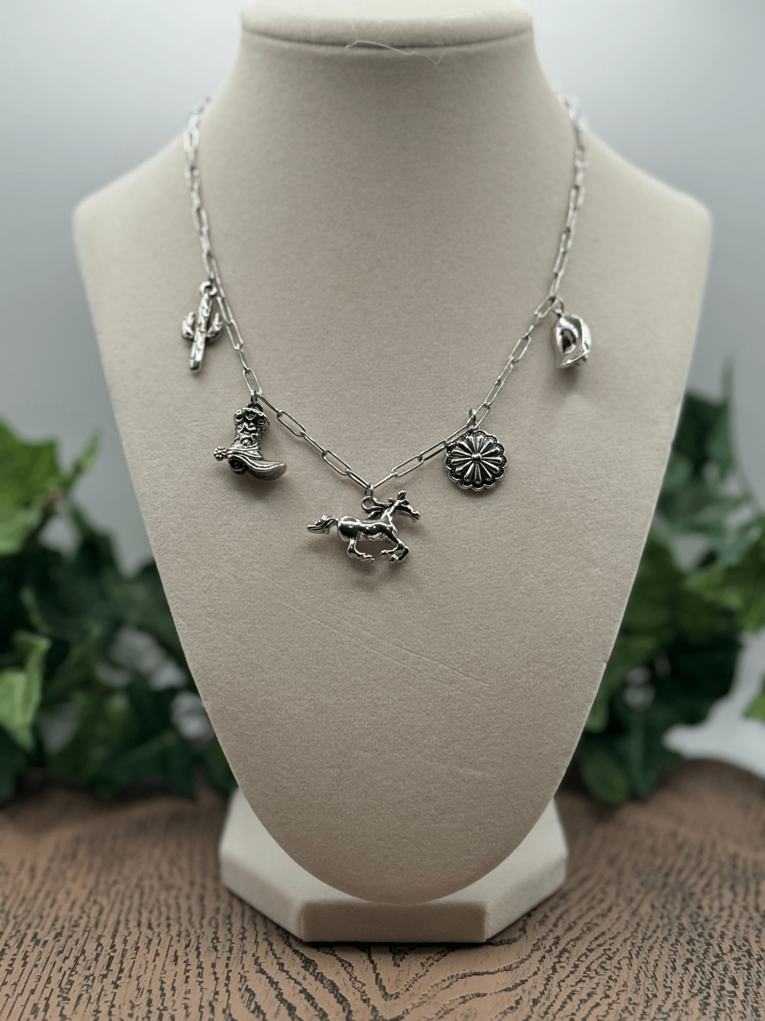 Western Cowgirl Paperclip Chain Necklace product image (1)